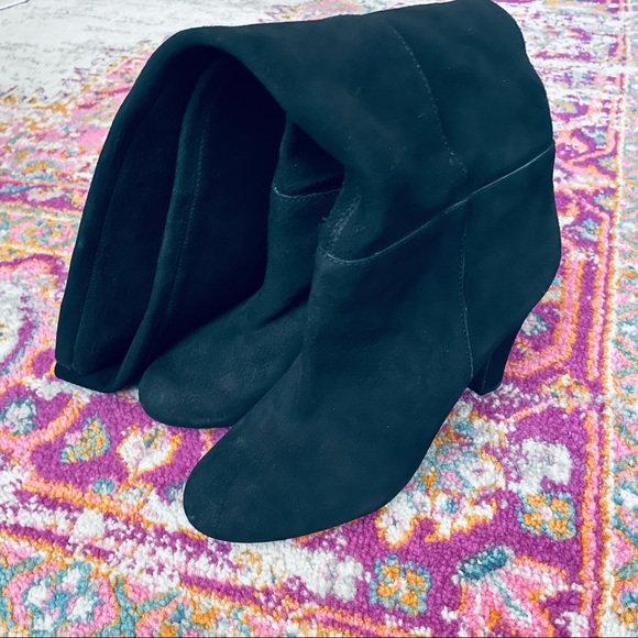 ✨SOLD✨Jessica Simpson Black Suede Knee-High Booties Womens Size 8 - Picture 6 of 12